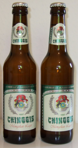 330ml CHINGGIS BEER Flasche