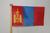 Flagge Mongolei - Tischfähnchen mit Tischbannerständer
