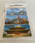 3er Set Magnetbilder - Mongolia