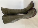 mongolische grüne Stiefel